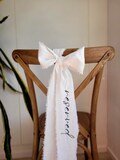 RESERVED chair ribbon, Memorial wedding sign, wedding fabric sign, Reserved chair ribbon product logo