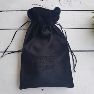 Borsa di velluto nero, borsa nera, borsa di vetro Mazel Tov, sacchetto di vetro smash, cerimonia tradizionale ebraica, regalo di coppia, sacchetto di denaro, fino alla morte ...