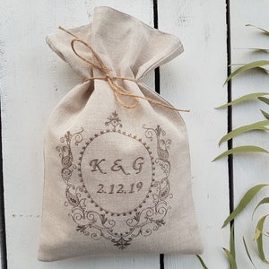 Mazel Tov Glass bag, smash glass pouch, jewish traditional ceremony, couples gift, Mazel Tov bag, linen glass bag, rustic glass bag