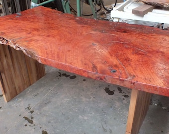 Redgum losa mesa escritorio superior aprox 1500x800mm birdseye calcular función Banco sobremesa