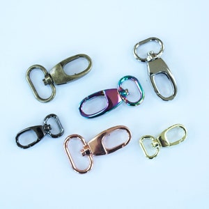 100 Small Metal Spring Clips Free Shipping 1 1/4 Inch J Hook Clasp DIY Face  Mask Lanyard for Beading or Paracord Zipper Pulls 