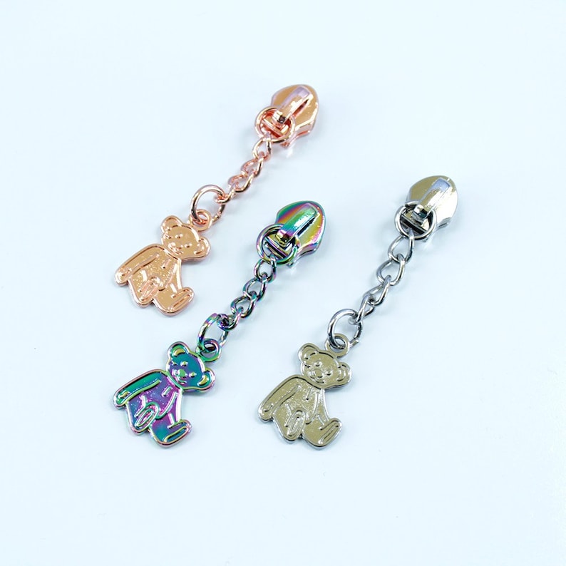 Size 5 Bear Zipper Pulls zipper pulls purse zipper pulls Etsy