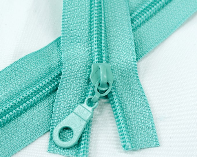 YKK ZIPPERS Blues and Greens Sampler Pack YKK Zipper Assortment 13pcs