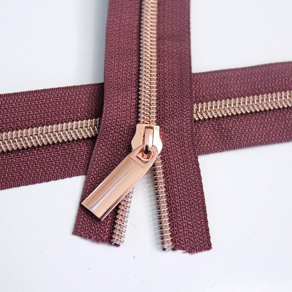 5 Brown Nylon Zipper Tapes - 3 Yards - So You Need Hardware