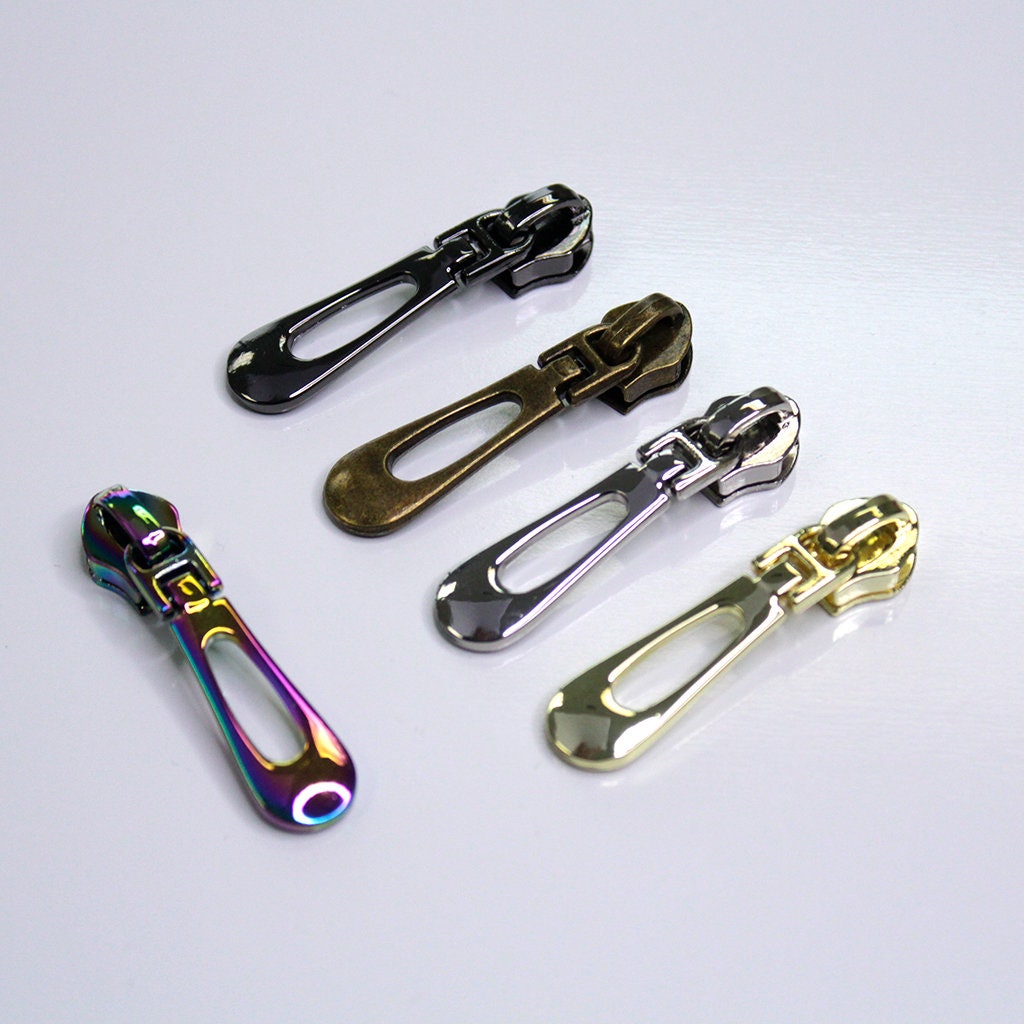 5# Metal Zipper Sliders Heart-shaped Shell-shaped Zipper Heads