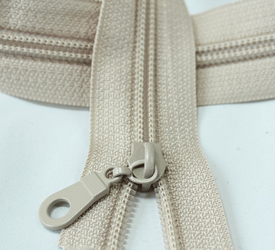 Size 5 Beige Zipper with beige coil 5 yards & 15 Regular Etsy Italia