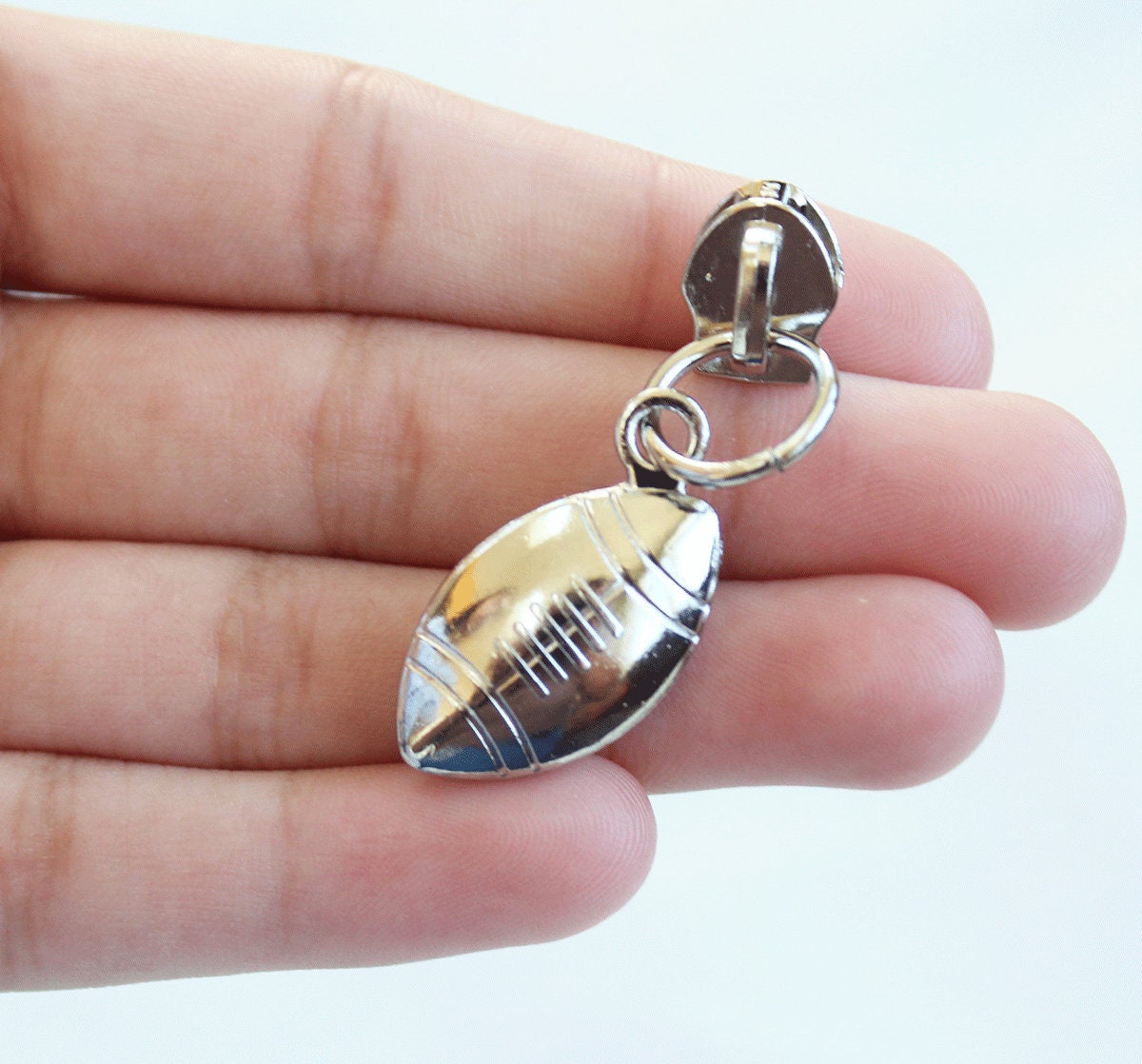 Size 5 Football Zipper Pulls 5 football pulls purse zipper Etsy