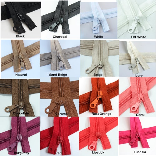 Size 5 Zipper Kit Gold Coil Nylon Coil Zipper by the Yard Etsy