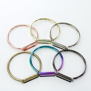 Round Purse Metal Handles (2 pcs)