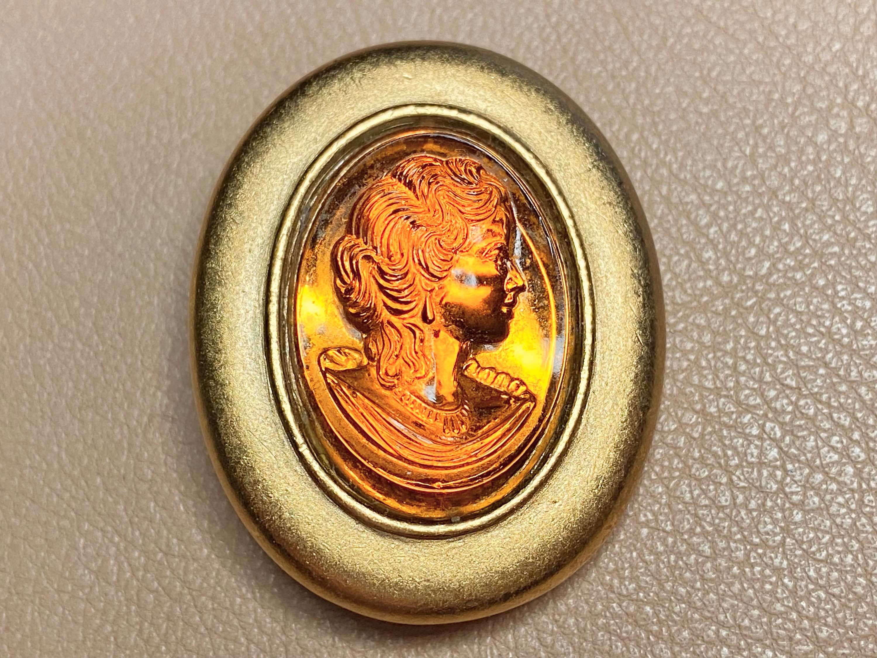 Magnifique Broche AGATHA – Modèle Feuille D'automne – Vintage Old Brooch