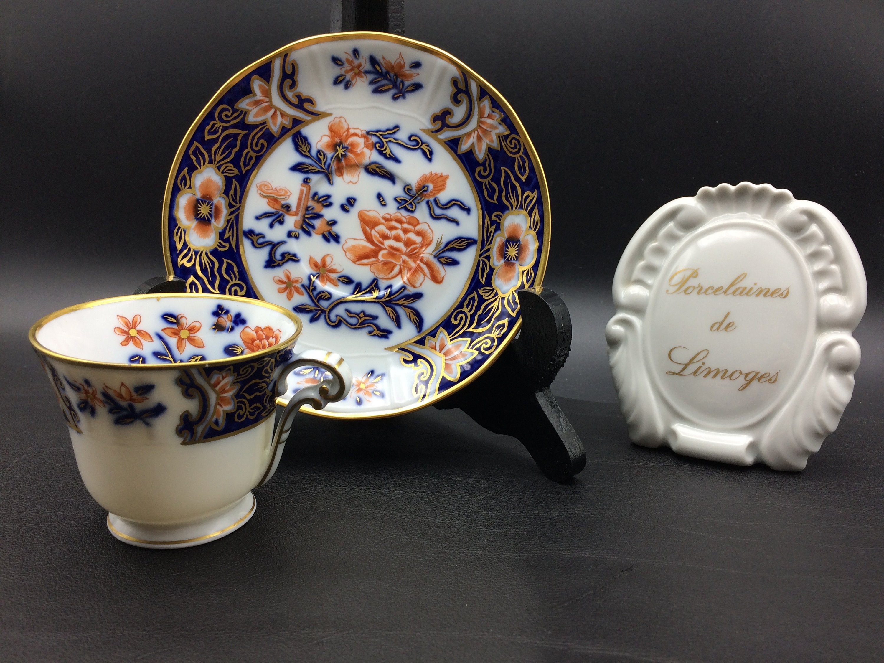 Tasse de Café Vintage Bernardaud. Canton. d'après Une Porcelaine Chine.