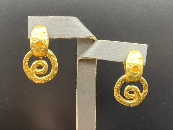 Boucles D'Oreilles Clips Vintage Jacques Esterel - Occasion Très Bon État
