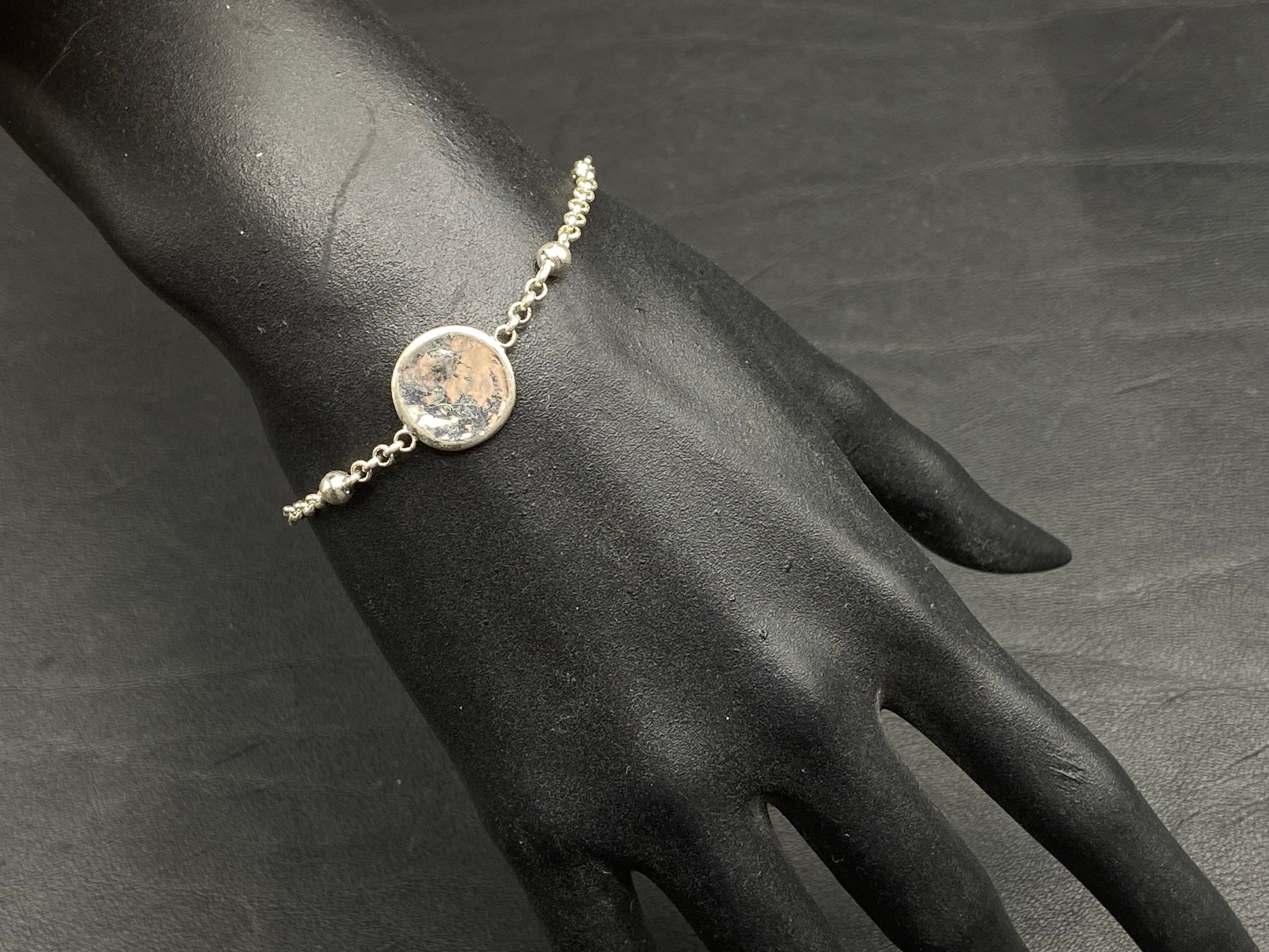 Bracelet Vintage Cécile Jeanne Paris Argenté - Bijou Occasion - Style Rétro Féminin