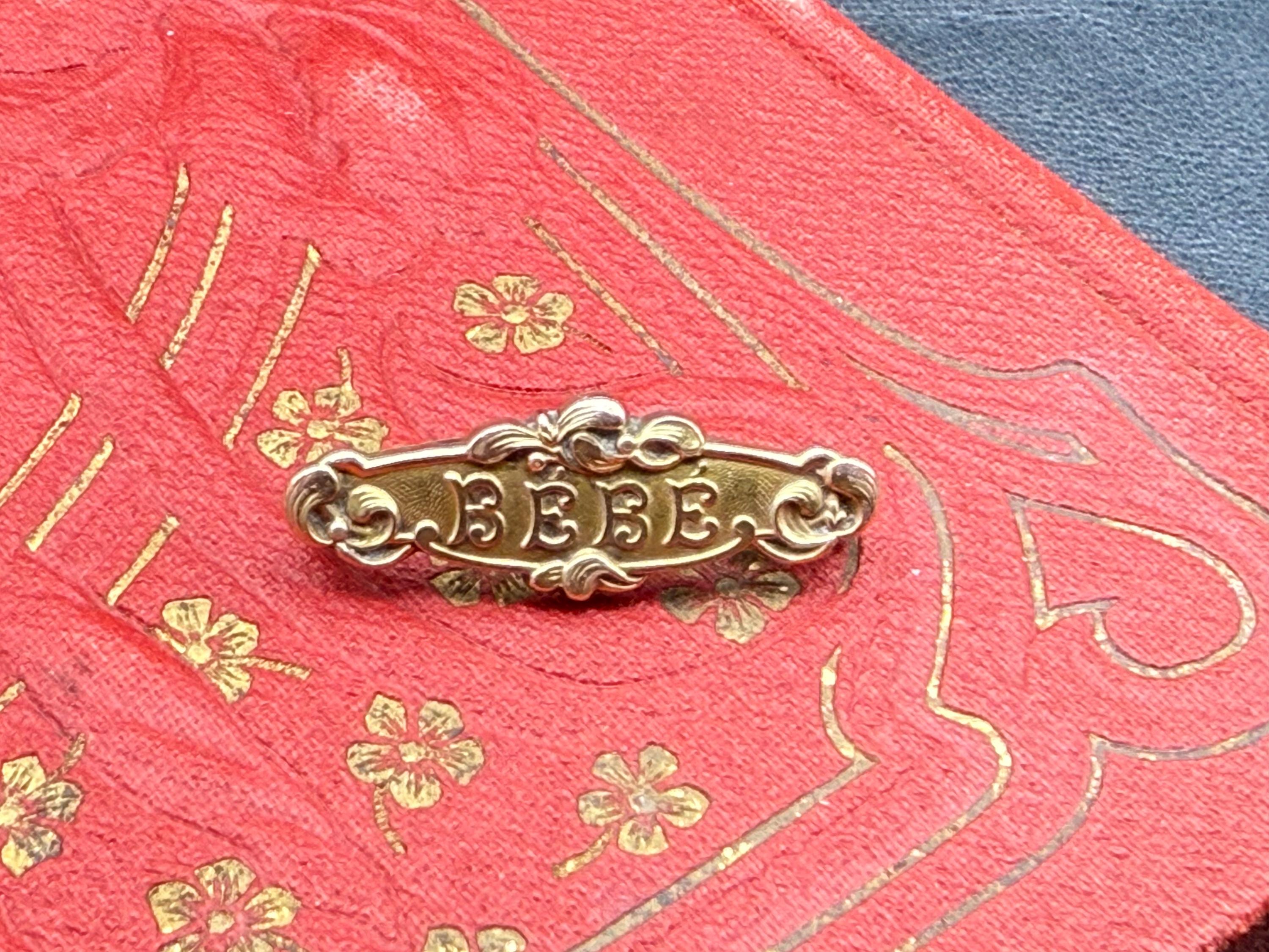 Broche Ancienne Porte-photo - Style Art Nouveau Ou Art Déco - Occasion