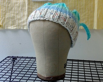 headband crown, one size, rib knit for flexible fit