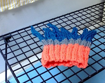 children's/toddler's headband crown, multi colour, rib knit for perfect fit