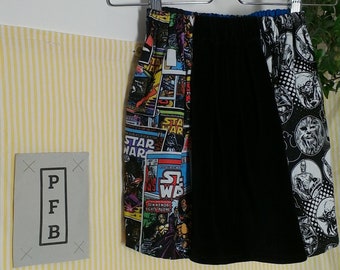 star wars children's skirt, for 3-6 year olds, "grows with the child", always with pockets