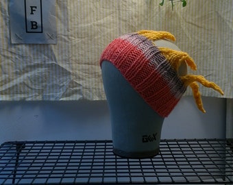 headband crown, one size, rib knit