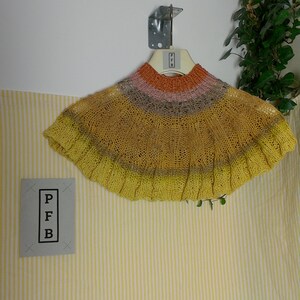 one size kraag sjaal, multi textured, cowl sjaal
