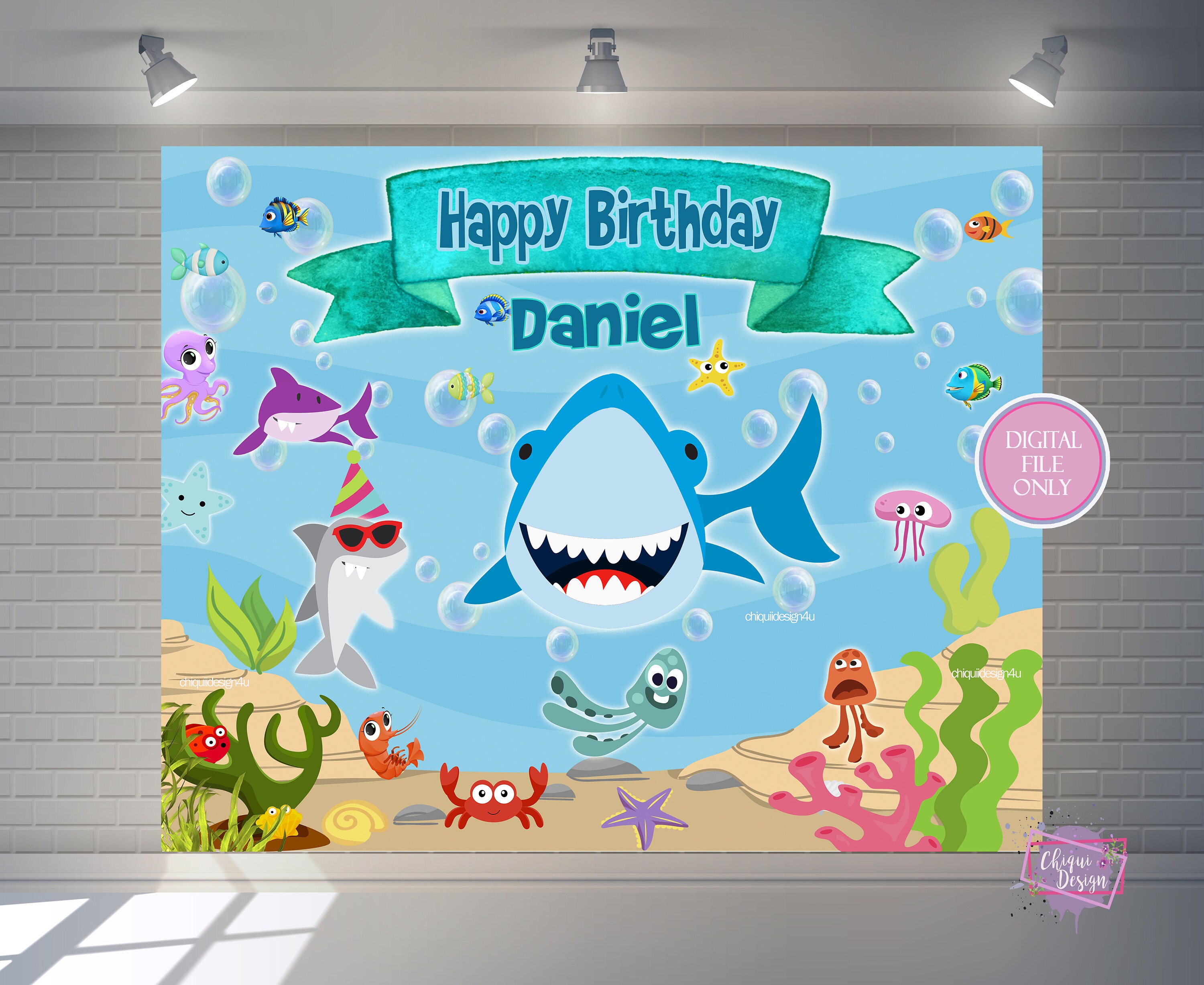 Baby Shark Backdrop Baby Shark Birthday Baby Shark Party Etsy Denmark Baby Shark Backdrop Baby Shark Birthday Baby Shark Party Etsy Denmark