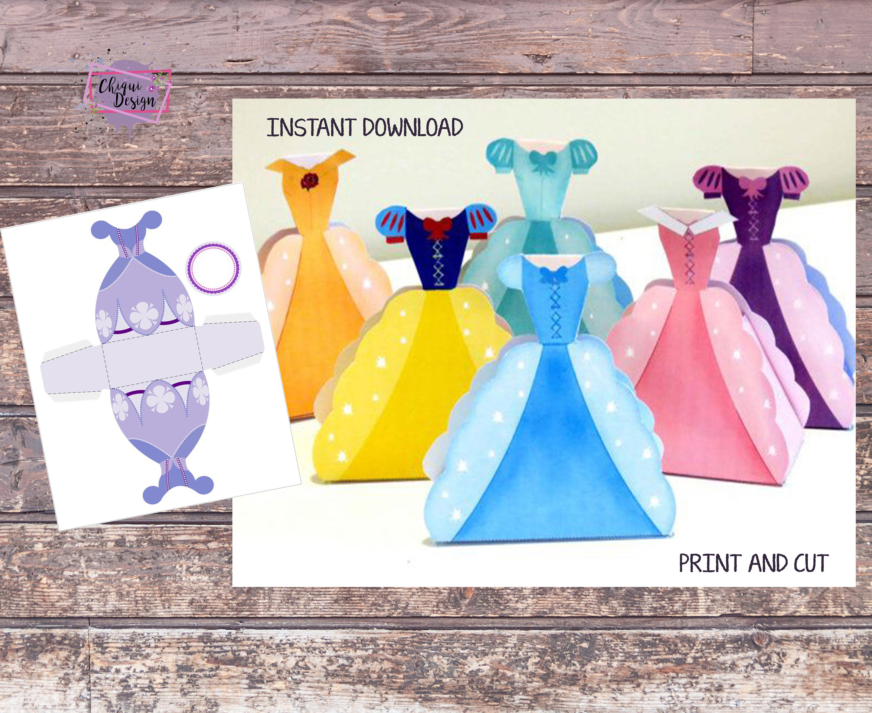 princess print dress