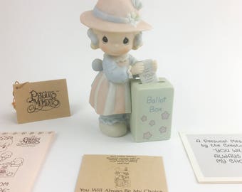 Vintage Precious Moments 1989 Members Only You Will Always Be My Choice Figurine PM891
