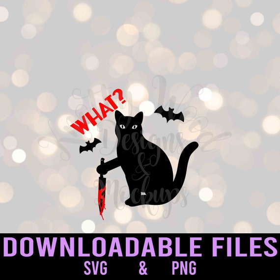 Download Crazy Cat With Knife Svg Killer Cat Svg Funny Cat Svg Etsy PSD Mockup Templates