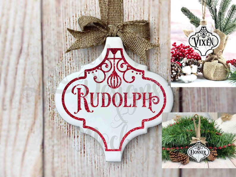 Download Reindeer name SVG files / arabesque tiles reindeer ...