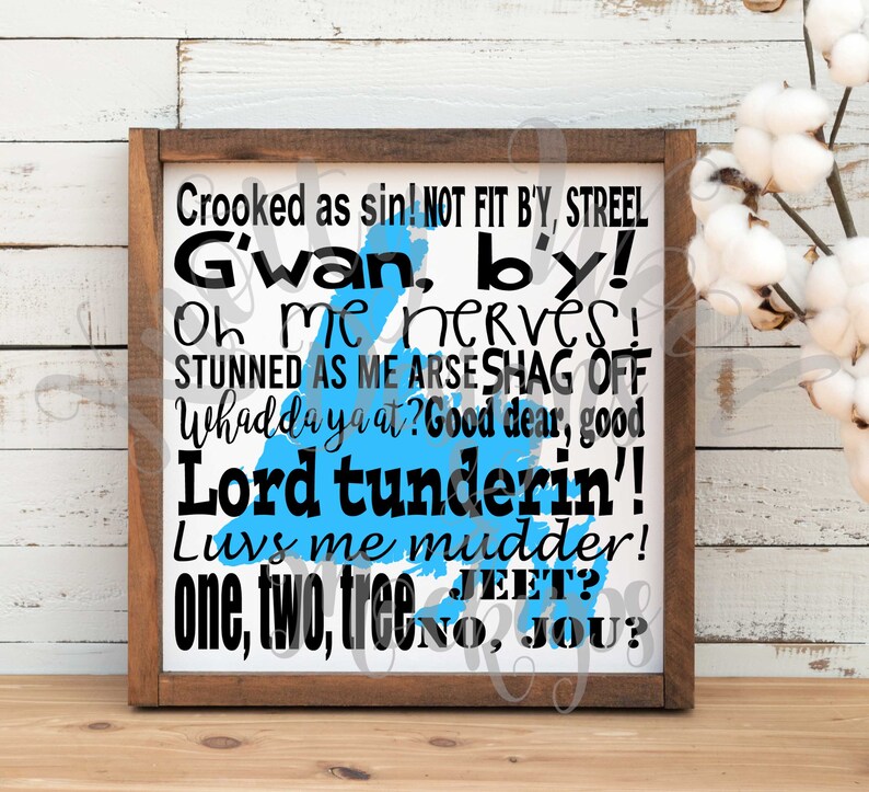 newfie svg Downloadable Design File PNG and SVG Cut file maritime svg Newfoundland Slang svg