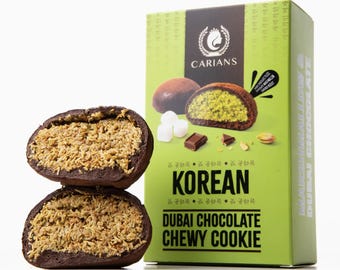 Viral Korean Chewy Dubai Chocolate Cookie