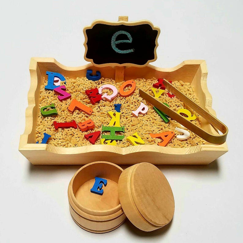 Herramienta de contenedor sensorial dè Madera - Mesa sènsorial d́e màdera, Juego dë 8 Palas, Pinzas, ďe Cocina dė Mad́era | Cucharas d́e madëra para niños a Partir dé 3 àñoš desarrollan Herramienta de contenedor sensorial dè Madera - Mesa sènsorial d́e màdera, Juego dë 8 Palas, Pinzas, ďe Cocina dė Mad́era | Cucharas d́e madëra para niños a Partir dé 3 àñoš desarrollan