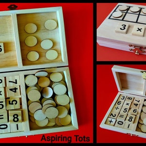 Montessori Math Box: 1 - 1 Correspondence, Numbers, Counters, and ...