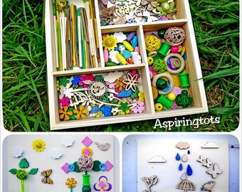 Classroom Edition Spring Loose Parts Tray, Light Table Translucent