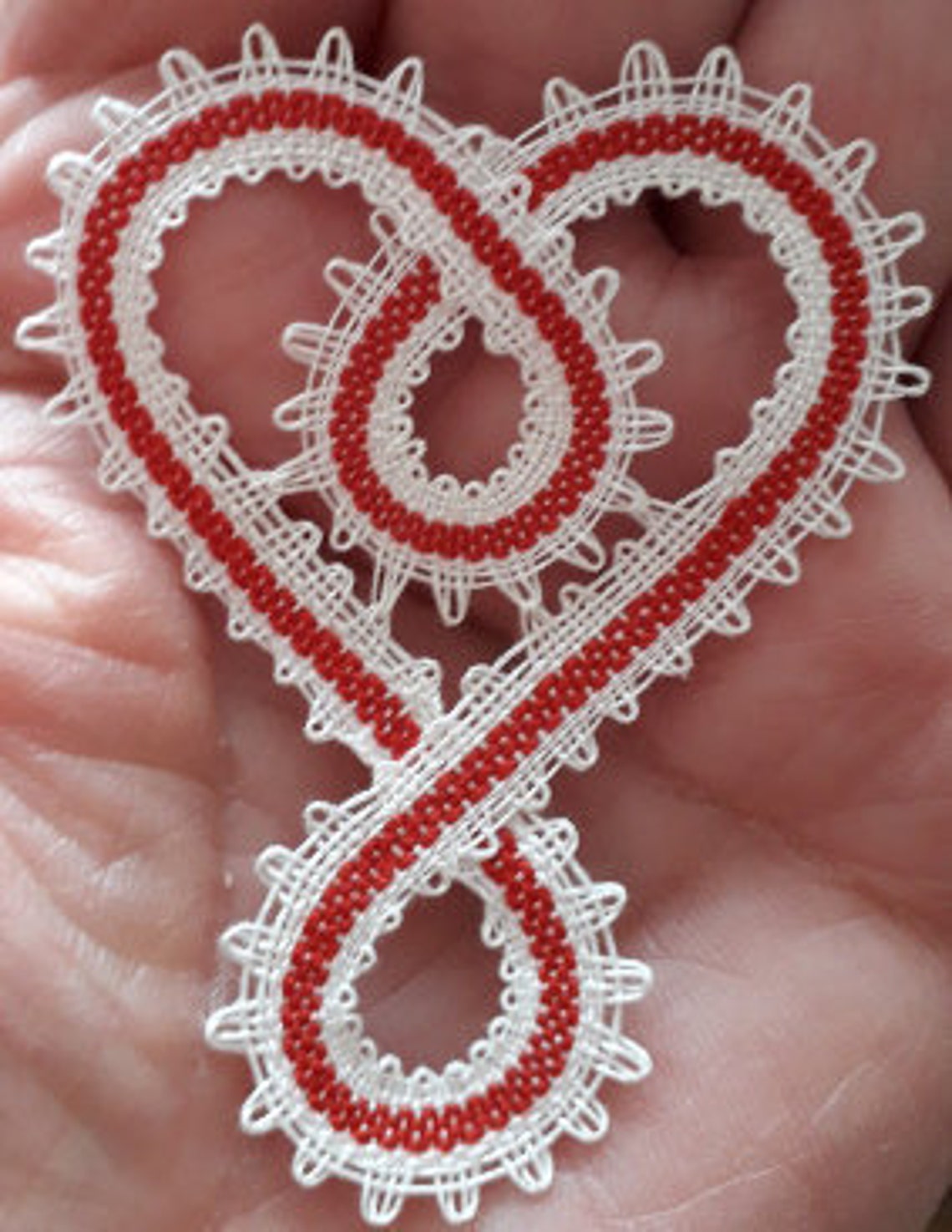 Bobbin Lace Pattern HEART Etsy