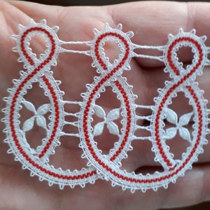 Three Wise Monkeys  Bobbin lace pattern