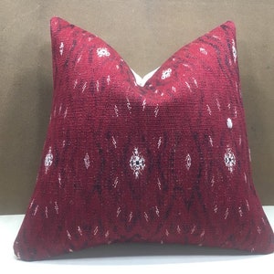 Kilim Pillow, Vintage Pillow Cover, 20x20 Pillow,Turkish Kilim Pillow, Cushion Cover,Sofa Pillow,Home Living, Home Decor, Decorative Pillow
