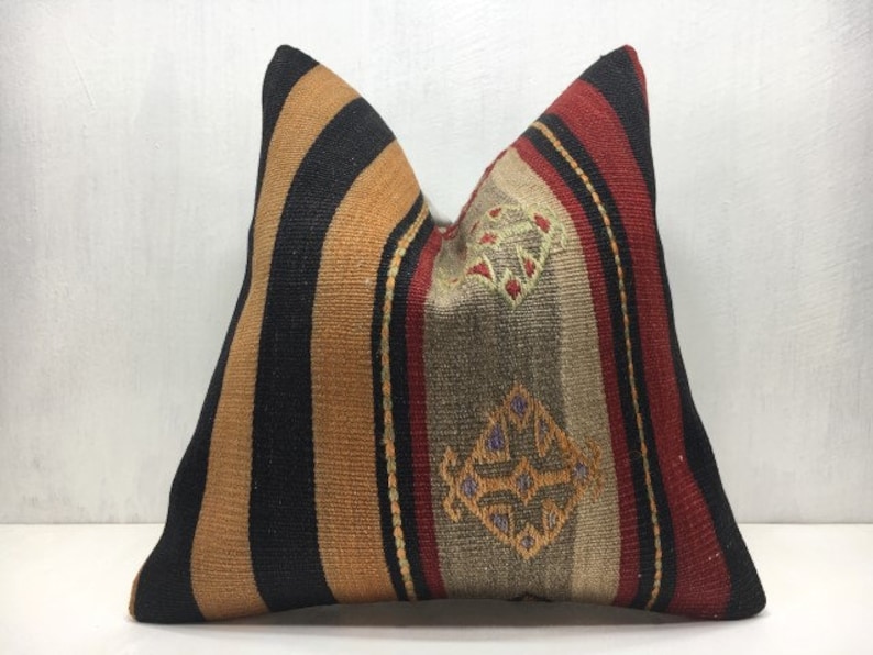 kilim pillow cover,16x16 pillow,home living,home decor,throw pil kilim pillow cover,16x16 pillow,home living,home decor,throw pil