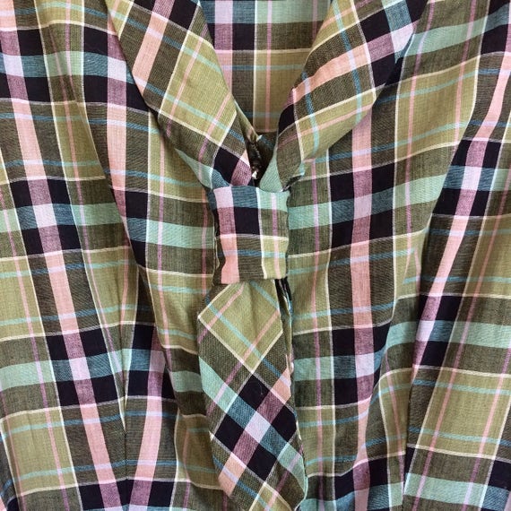Vintage Plaid Dress - image 2