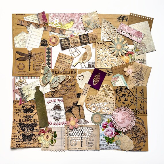 stationery. Assorted Postcards junk journals Digital Download