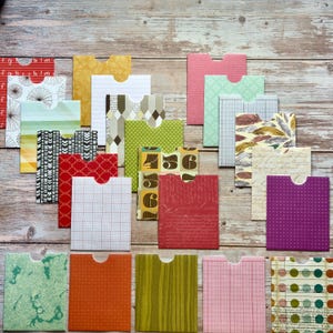 Journaling Papiertaschen, Vintage Junk Journal Zubehör, handgefertigte Scrapbook-Verzierungen