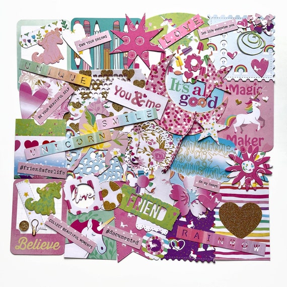 Junk Journal Embellishments, Girls Scrapbook Accessories