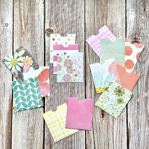 Papiertaschen für Scrapbooking und Journaling, Minitaschen für Aquarelldruck, Scrapbookzubehör