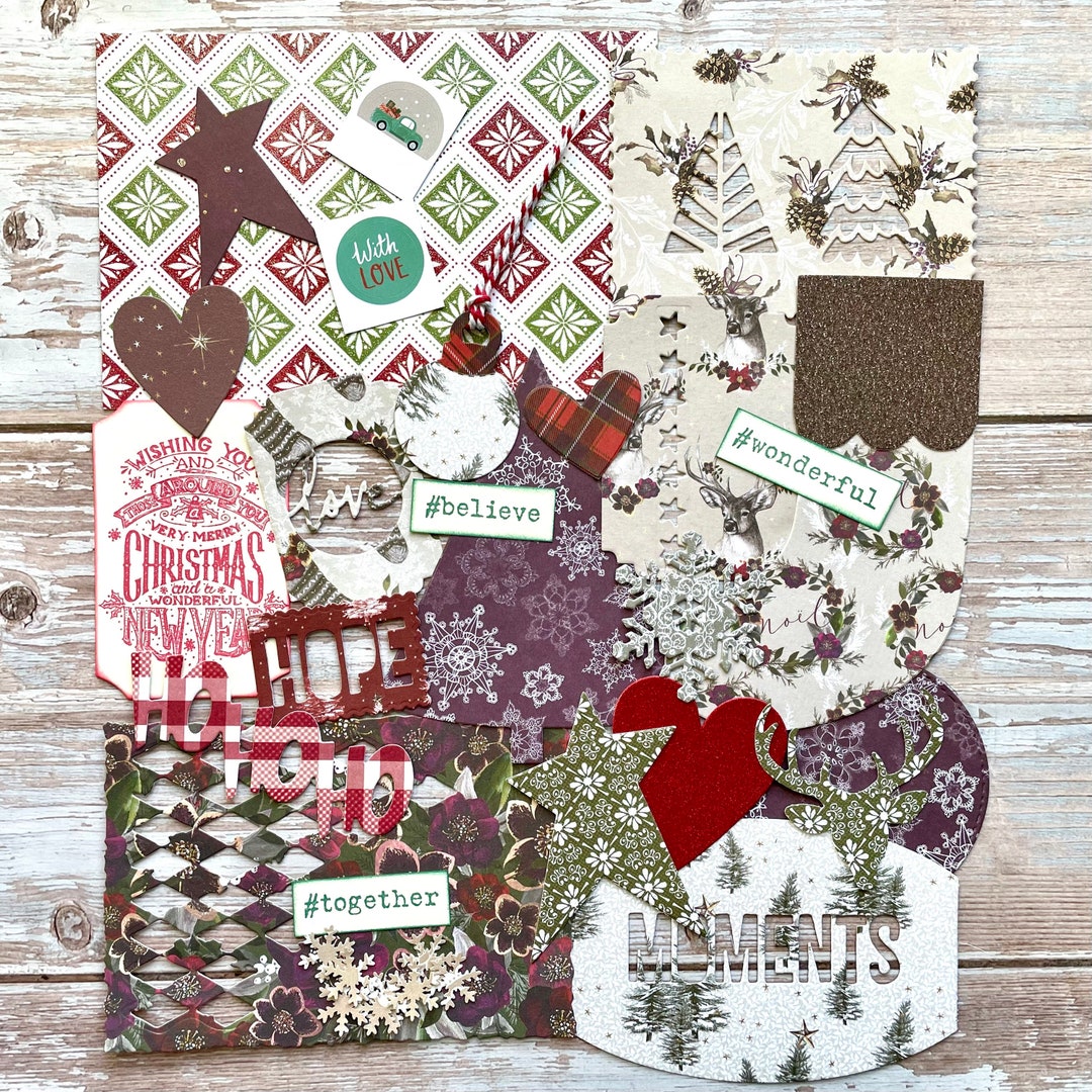 Christmas Scrapbooking Supplies, Handmade Scrapbook Accessories