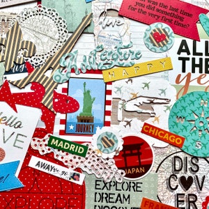 Travel Scrapbook Supplies, Scrapbooking Embellishments Set, Wanderlust ...