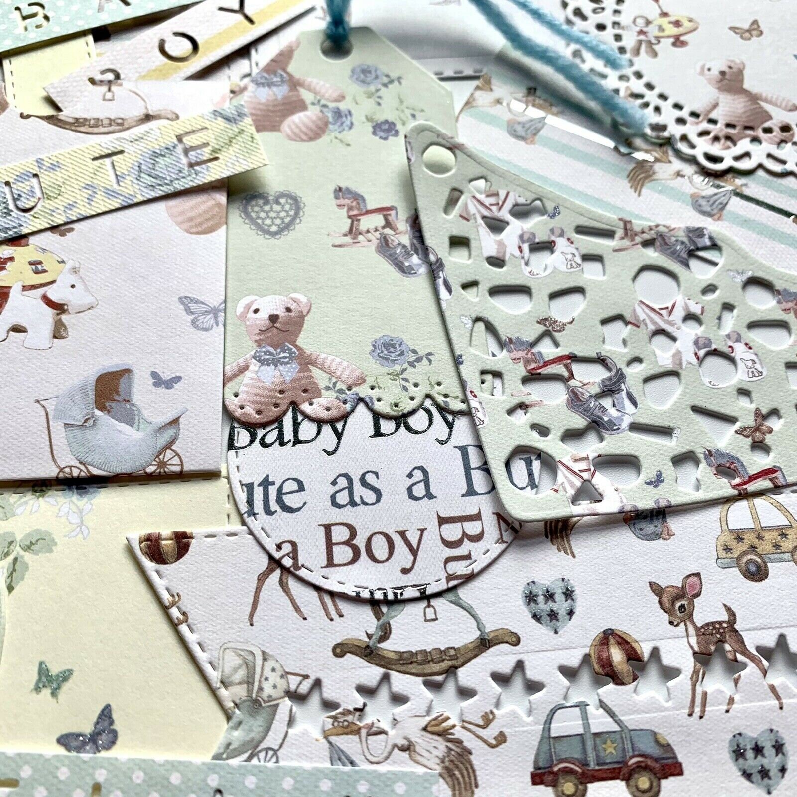 Baby boy journaling embellishments scrapbook ephemera boys Etsy