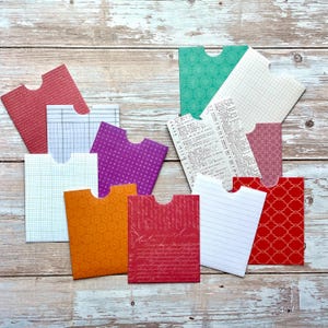 Journaling Papiertaschen, Vintage Junk Journal Zubehör, handgefertigte Scrapbook-Verzierungen
