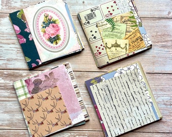 Mixed paper pack for scrapbooks, assorted scrap paper, junk journal supplies