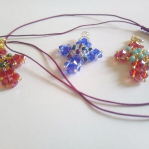 Crystal Cross-handmade jewelry,beaded pendant ,crystal pendant, swarovski,,gifts for women,