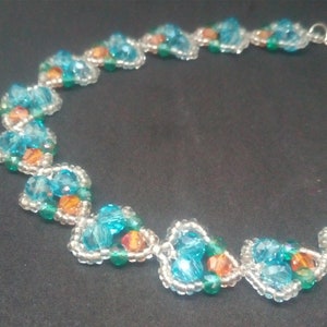 Hearts-handmade jewelry,beaded bracelet,crystal bracelet,fantasy bracelet,swarovski,heart bracelet, hearts,