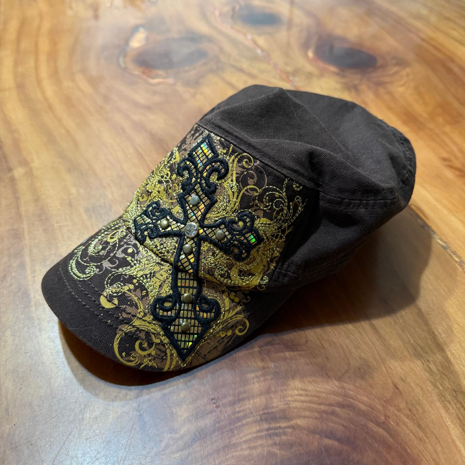 Grey Bandana Print Bucket Hat with Cross Charm & Lace Trim Y2K Streetwear Y2k Cross Cap - Etsy main image 2